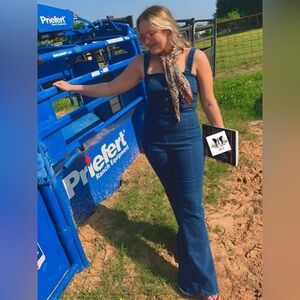 Jealous Tomato Dark Blue Women's Jeans Overalls